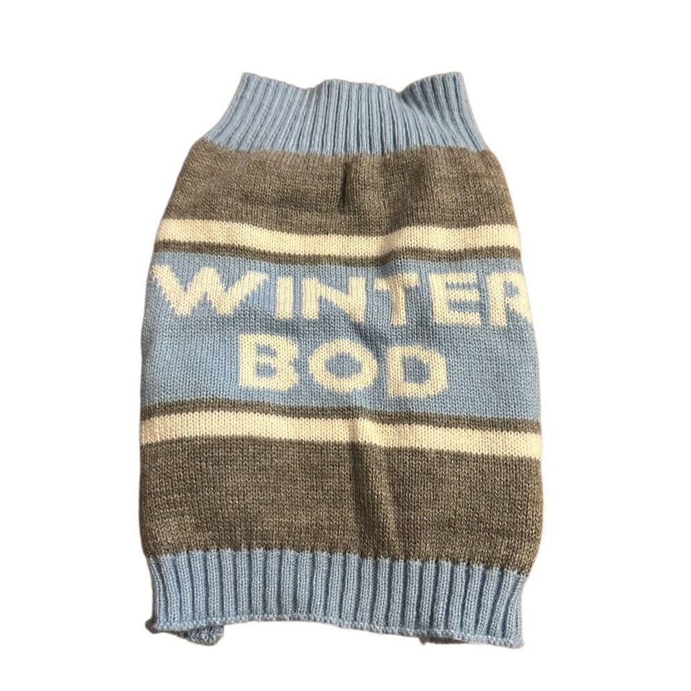 Winter Bod Dog Sweater Sz M